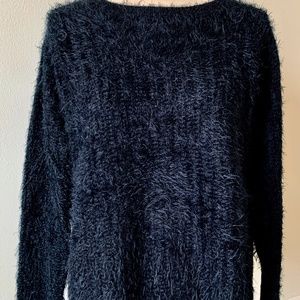 Beautiful Fuzzy Black  Sweater
